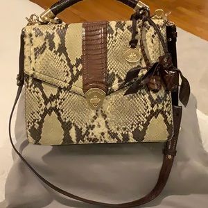 Brahmin anaconda pattern handbag